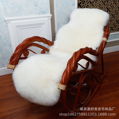 Australia Blanket Pure wool Sofa cushion Seat cushion a living room bedroom European style Fur integrated Wool carpet