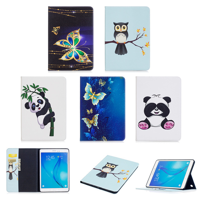 Applicable to Samsung Galaxy Tab A 9.7 T550 cartoon tablet computer protective case soft case inner card slot