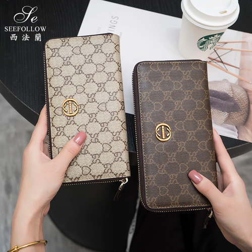2024 New Arrival European & American Style Fashionable Women's Long Wallet, Large-Capacity Multi-Function Clutch with Multiple Card Slots – Trendy Leather Purse