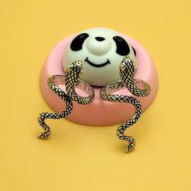 欧美复古手饰朋克戒指眼镜蛇造型男士指环戒圈厂家直销一件代发