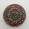 Antique crafts in the United States 1815 ~ 1857.1867 One Center (52, portion) copper coin commemorative coins