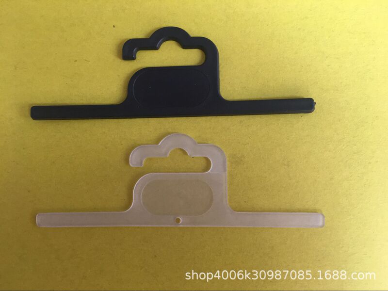 Black water ripple hook cardboard hanging hook. Labeling code label hook bag gift packaging hook