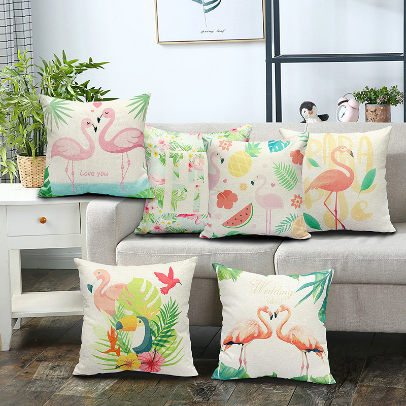 Northern Europe Pillows sofa Cushion Office Lumbar cushion Bedside backrest automobile Lumbar pad Cotton and hemp Pillows Containing core Flax