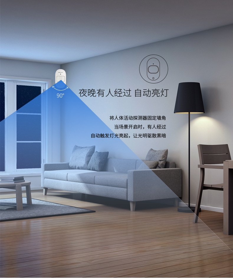 夜狼WiFi报警器套装涂鸦智能安防主机无线免布线智能家居控制系统