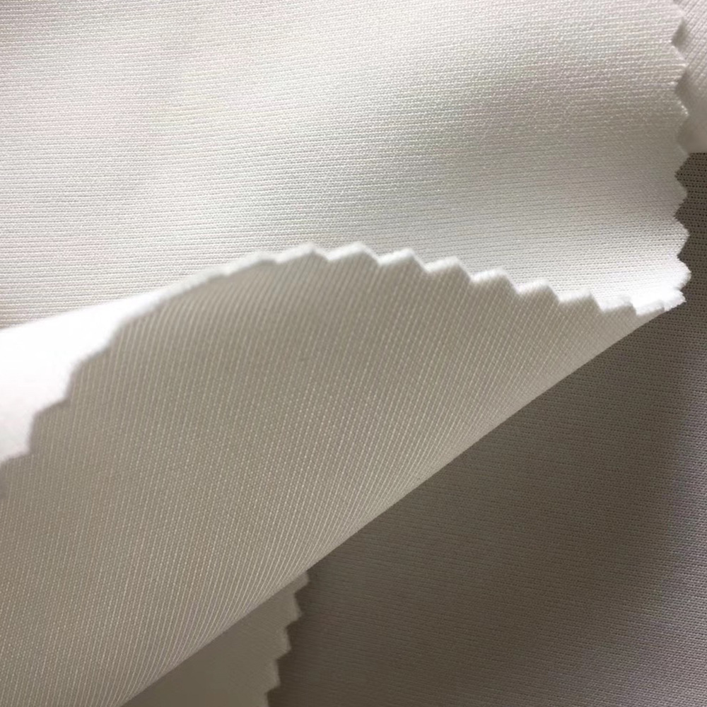 厂家直销涤氨空气层 四面弹 双面 卫衣服装面料 太空层