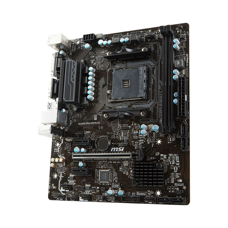 Материнская плата Micro-Star B350M Pro-VD Plus игровая поддерживает интерфейс AM4 DDR4