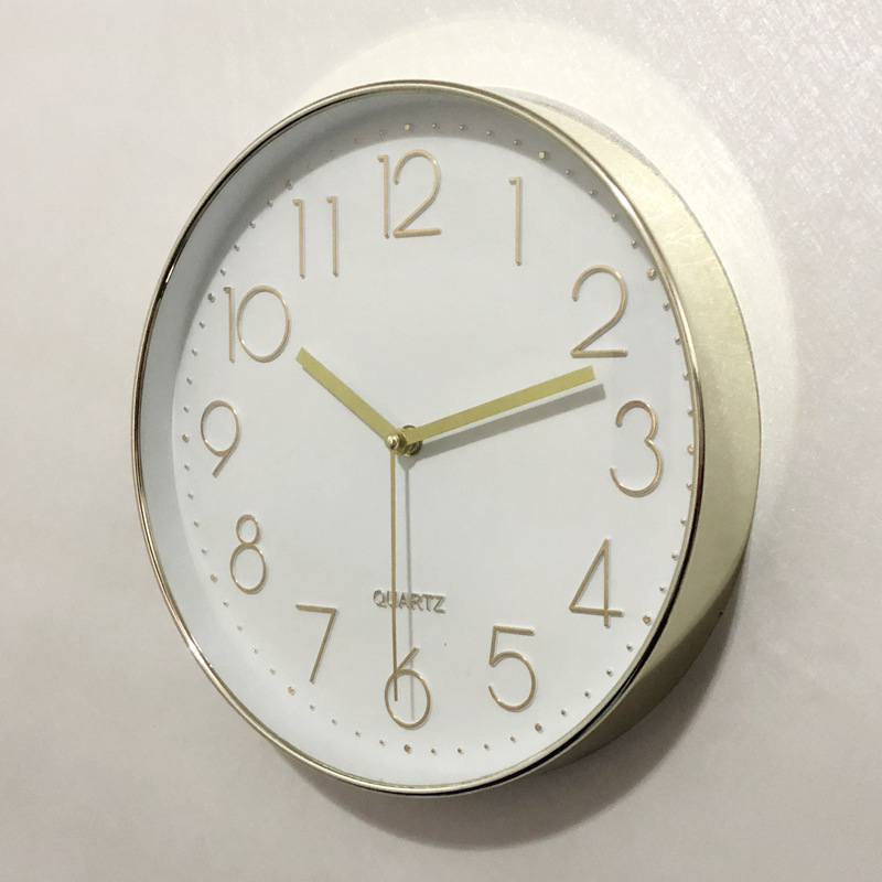12 inch 20k golden hotel hotel clocks and watches Beauty Clock Wall clock factory wholesale Quartz modern