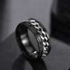 Accessory, chain, ring stainless steel for beloved, wholesale, European style, simple and elegant design