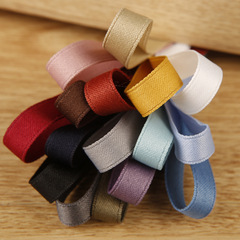 Pure Color Matt Cotton Satin Ribbon Hair Accessory DIY Bow Material Packaging Hat Bouquet Cake Decoration Fabric Ribbon