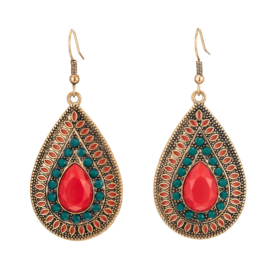 Fashion Alloy Drop-shaped Earrings display picture 6