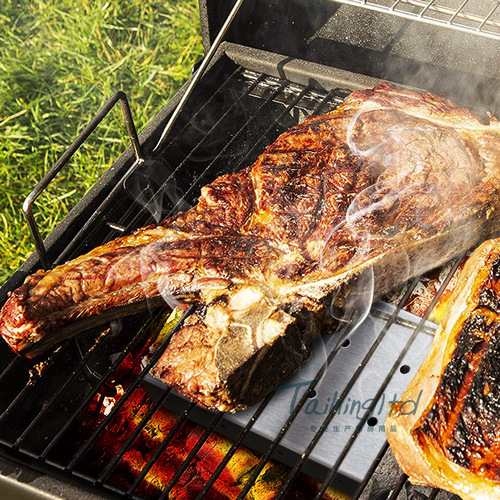 Barbecue tools stainless steel smoker box fruit wood box smoker box BBQ matching smoker box smoker box