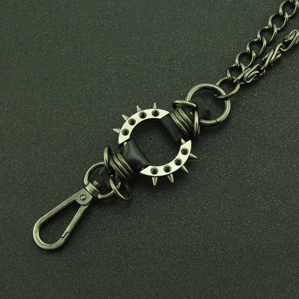 Hip-Hop Rapper Exaggerated Men's Waist Nightclub Clubbing Street Jeans Pants Chain Accessories_voghion.com