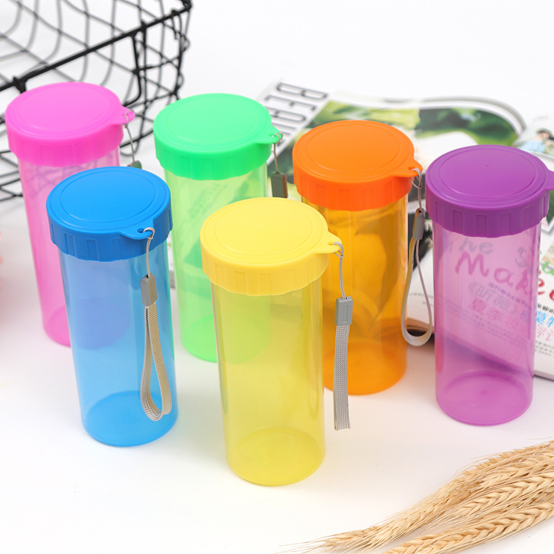 廣告塑料杯定做開業禮品杯便攜式透明隨手杯定制學生杯可印字logo