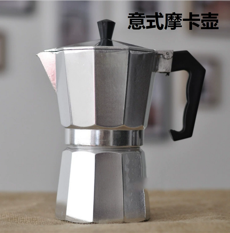 2-3-4 человека итальянский классический алюминиевый восьмиугольный горшок мокко итальянский кофейник с одним воздушным клапаном