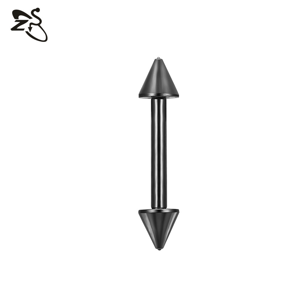 Pointed titanium steel lip stud product view
