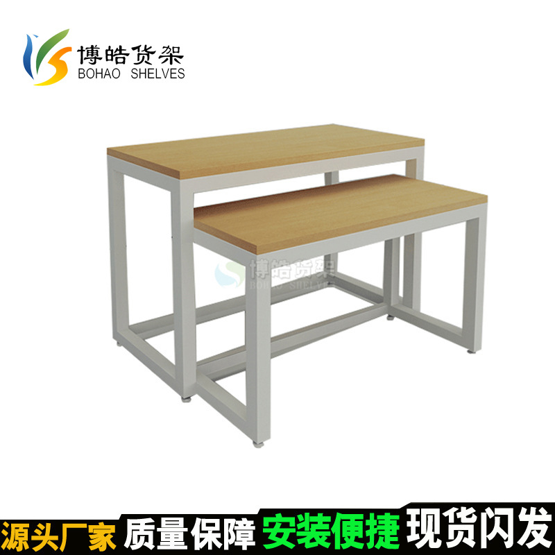 博皓货架高档木纹展示架批发