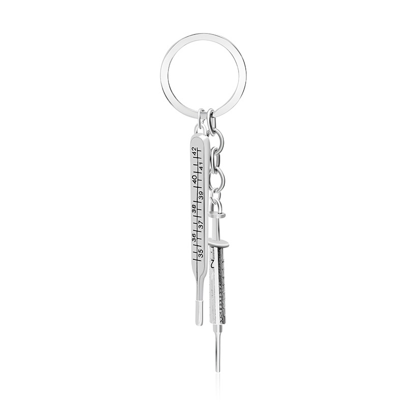 Explosion Key Chain Fun Mini Medical Thermometer Syringe Pendant Key Chain Pendant Jewelry Wholesale Nihaojewelry display picture 6