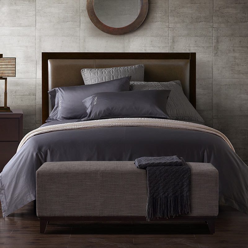 Dallon Hot Selling cotton activity printing and dyeing Satin Four piece suit Textile family of four DRON-JT6805