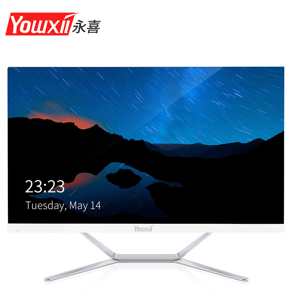 The new ultra-thin 22-24 One computer i3i5 Quad core household to work in an office Desktop computer Integrated machine full set