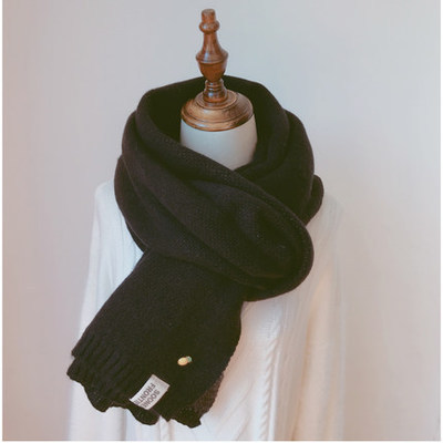 Pineapple scarf female autumn and winter soft girl student Korean version versatile knitted ins cute girl wool winter scarf