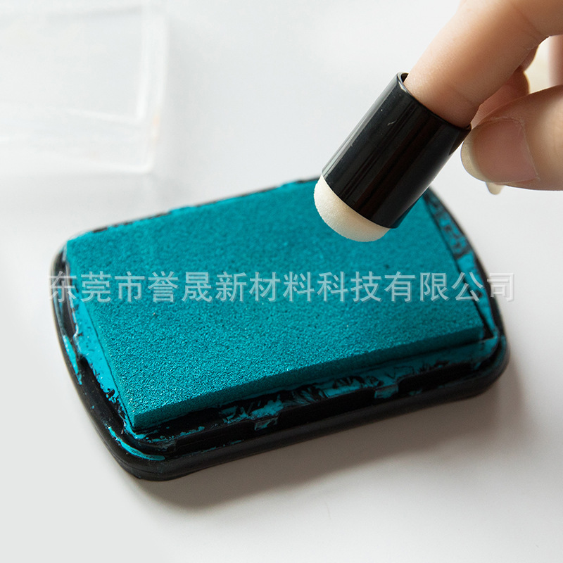 画画指套海绵  彩绘手指画画海绵粉笔头 聚酯吸墨压缩海绵