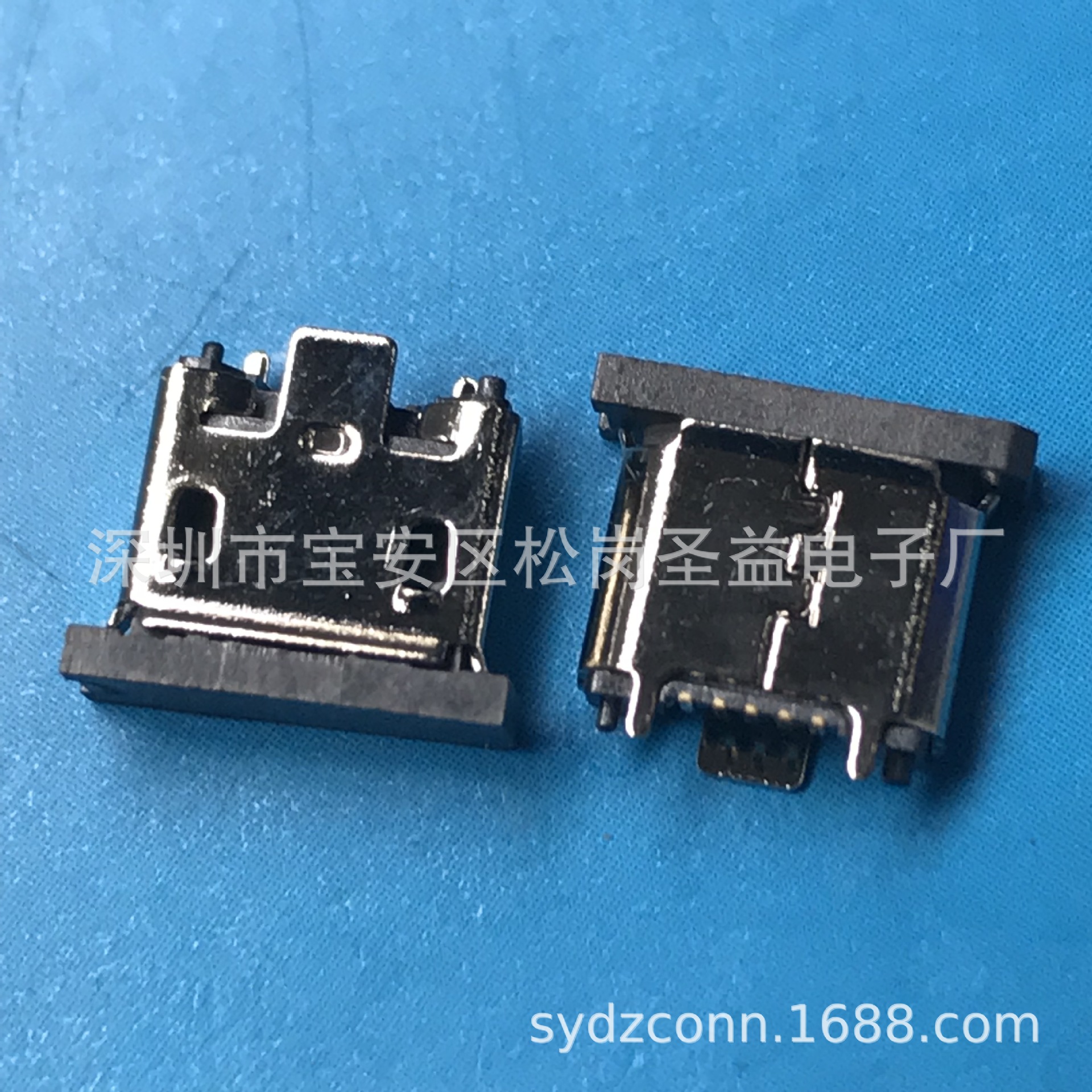 180度/MICRO USB母座AB型/A型直插 5P立式dip插板直边/平口 方口-阿里巴巴