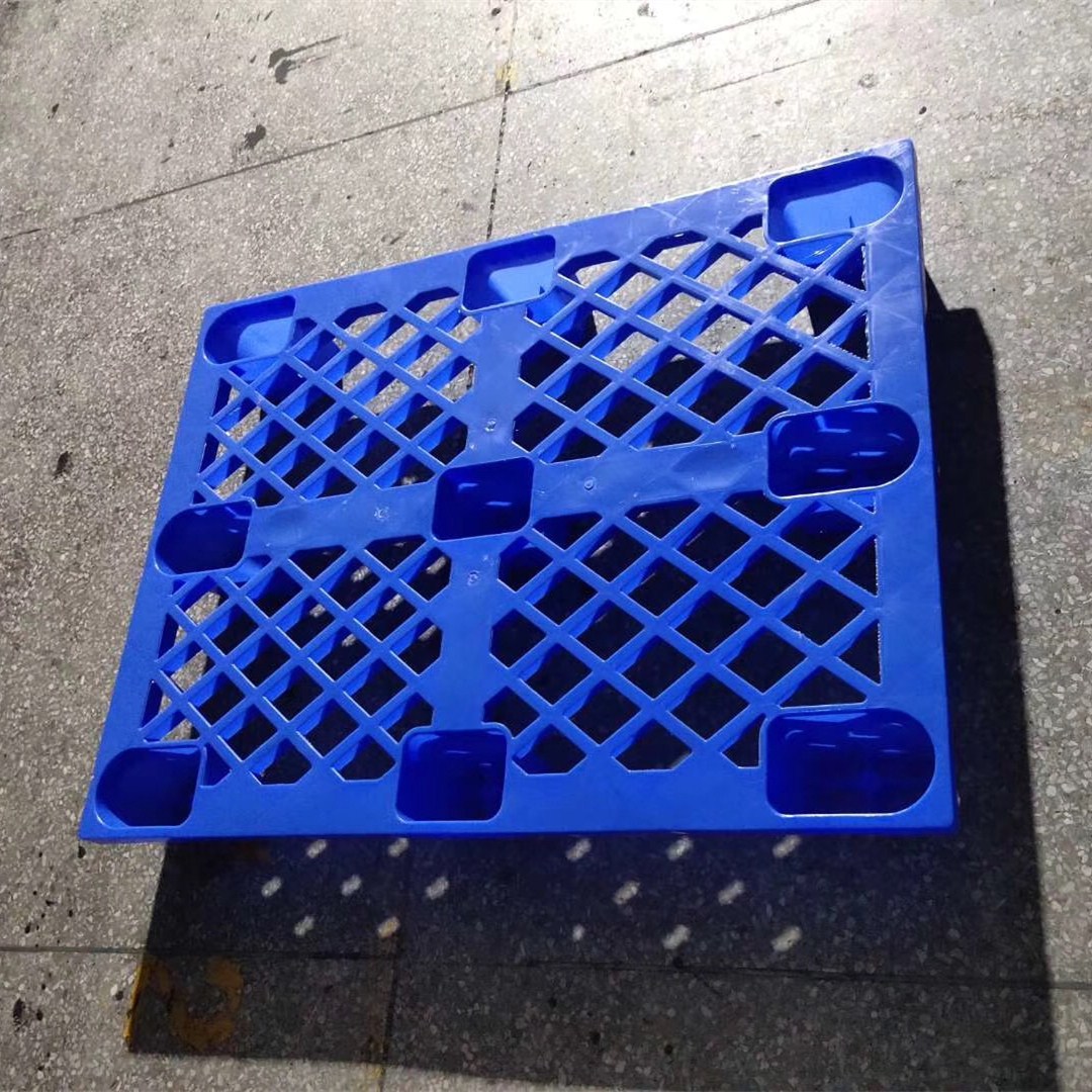 全新料塑料栈板 轻型九脚塑胶卡板 1209单面托盘 物料栈板