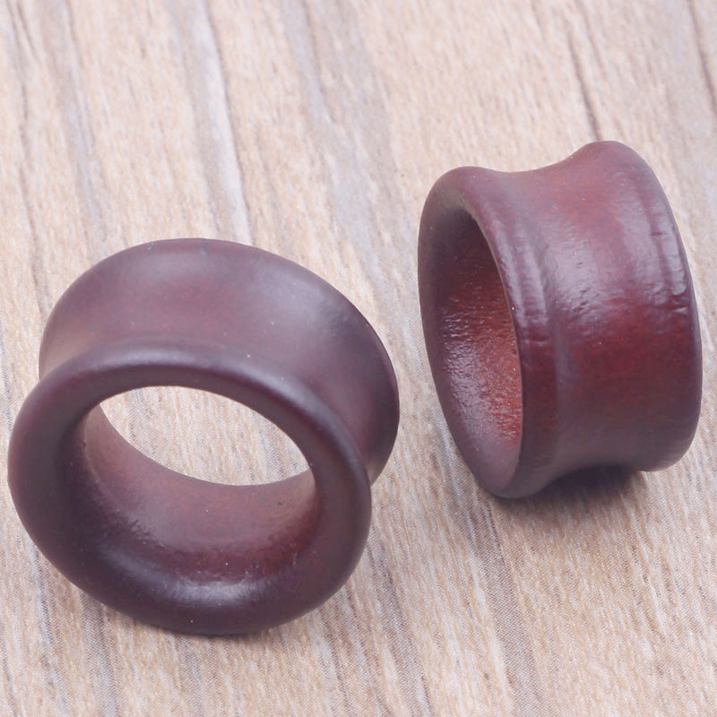 Brown Hollow Wood Ear Stretcher Taper Plug Tunnel 8-20mm Ear Gauges Jewelry detail image 8