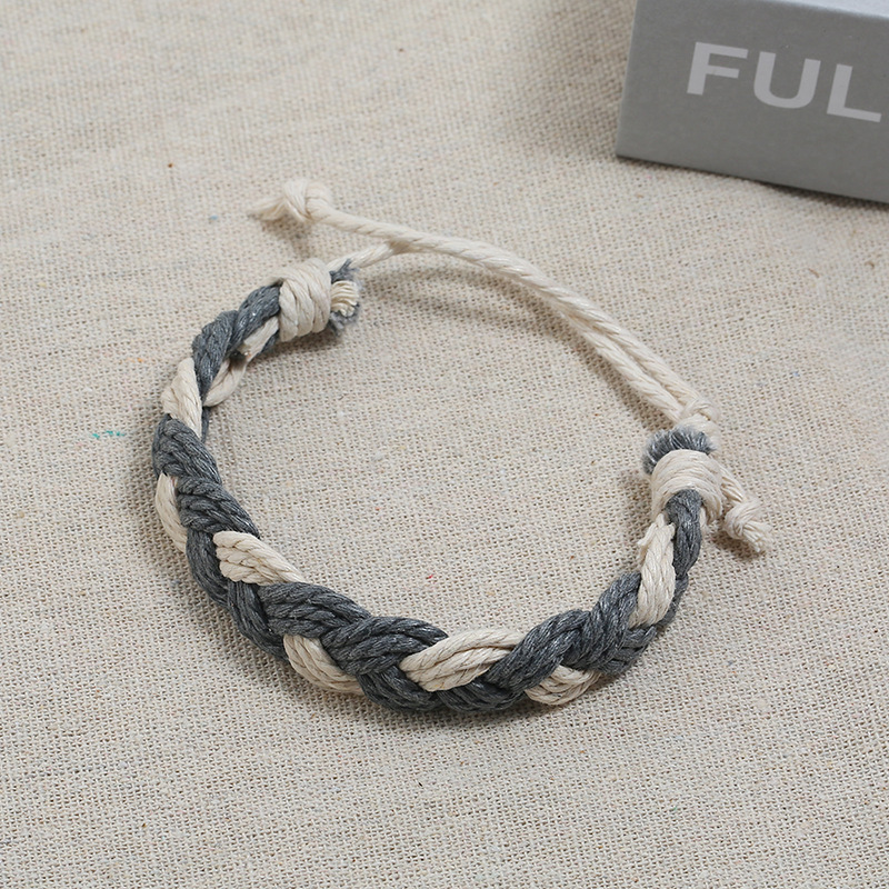 New colorful hemp rope couple bracelet ethnic style hand-woven bracelet simple jewelry