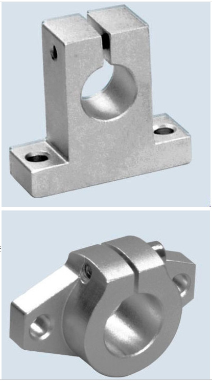 铝合金导杆立式/卧式支撑座光轴支架紧固件直线轴承固定支座/支架