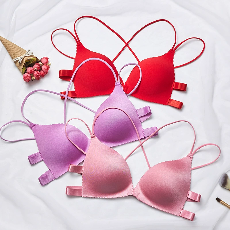 曼雅芬 Sexy wireless bra, comfortable supporting underwear, beautiful back