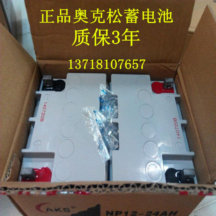 AKS/奥克松蓄电池NP12-24,12V24AH/20  质保3年