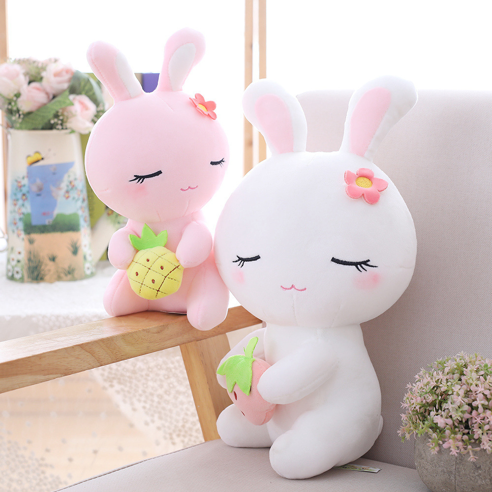 Boutique Recommendation INS New Down Cotton Squinting Rabbit Super Cute Plush Toy Children's Room To Send Girlfriend Factory Wholesale