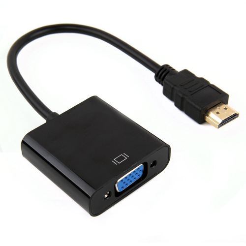 Cross-border HDMI to VGA cable with audio power supply 1080p adapter cable laptop HD monitor connector