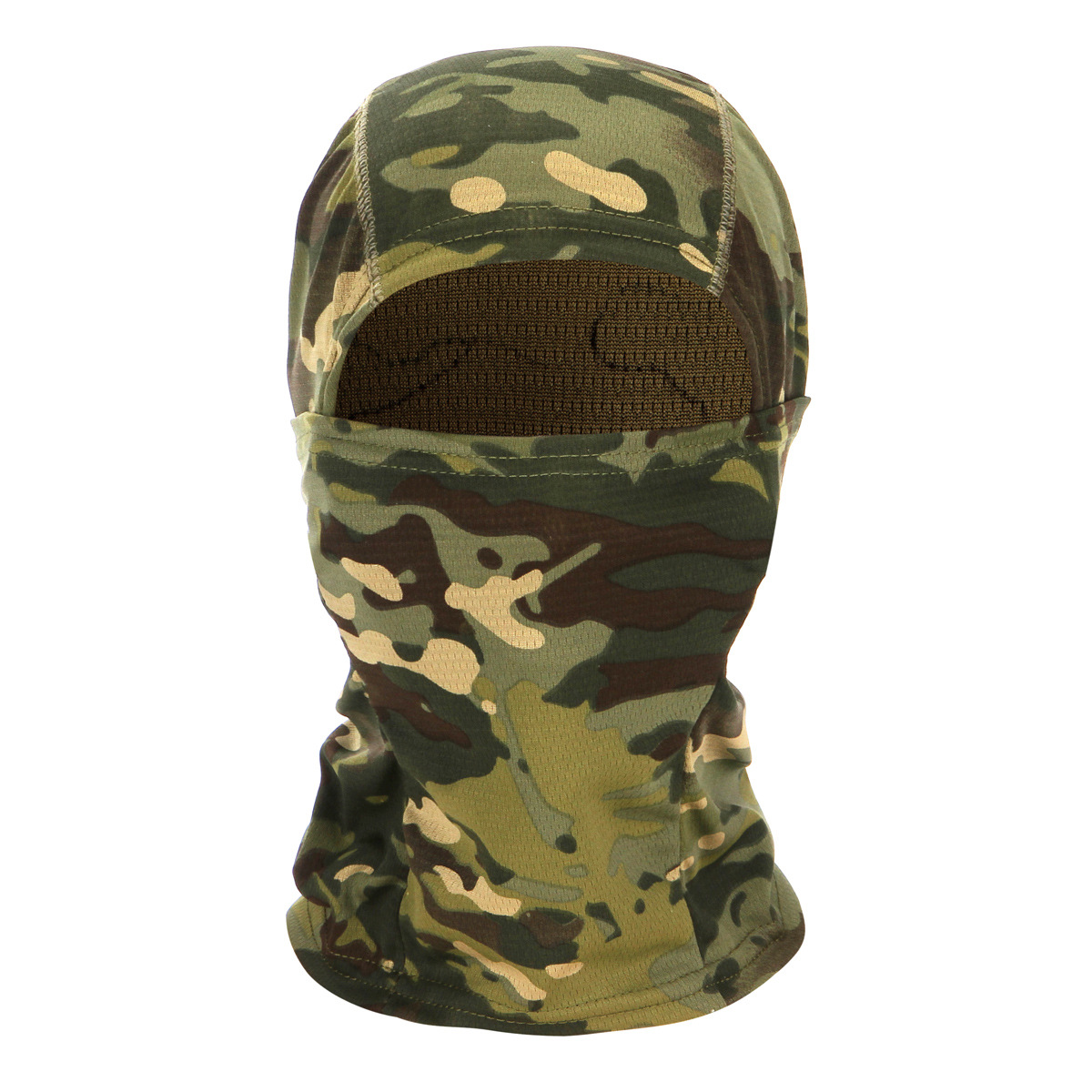 Nuevo Amazon popular camuflaje ninja máscara ciclismo máscara bicicleta máscara MC máscara de camuflaje cabeza a prueba de arena