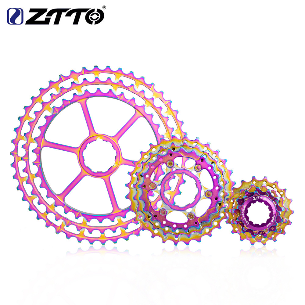 ZTTO/Persiguiendo volante de bicicleta de montaña 10 velocidades color CNC hueco gran vuelo 11-46T volante de tarjeta de velocidad