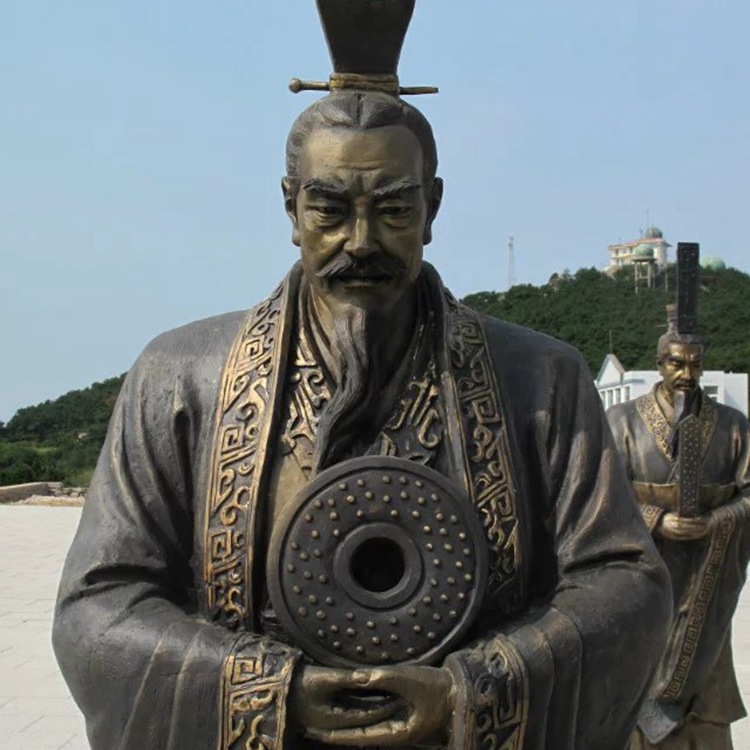 厂家供应制作5米汉武帝铜雕 历史人物秦始皇人物雕塑支持制作