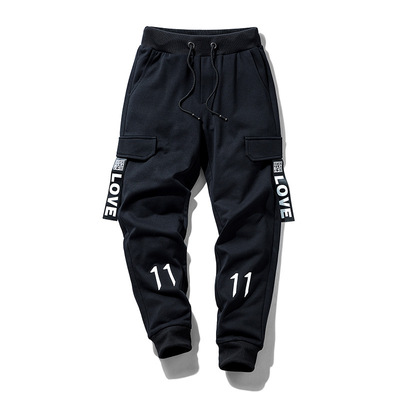 2019新款男裤子网红潮流休闲裤男束脚小脚裤男潮牌宽松运动裤潮流|ru