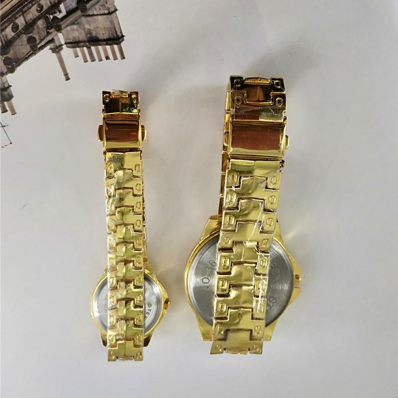 88g Weight Ordinary Glass Mirror Material Casual Solid Color Single Folding Buckle Quartz Women's Watches