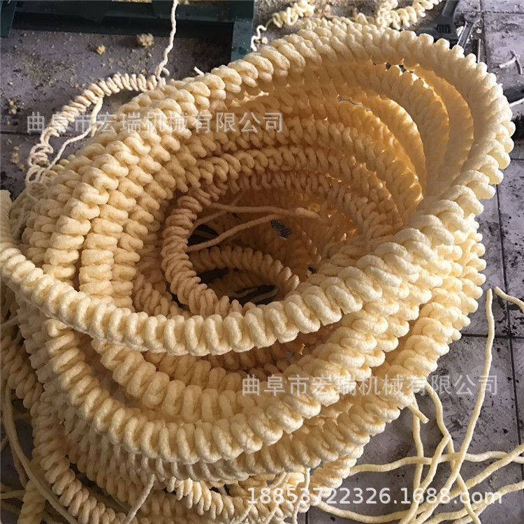 甘肃玉米空心棒膨化机 麻花膨化机 糖棍机