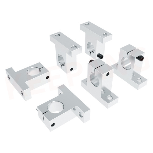 3D printer accessories Zinc alloy vertical optical axis bracket Chrome-plated rod optical rod bracket horizontal support seat SKHF