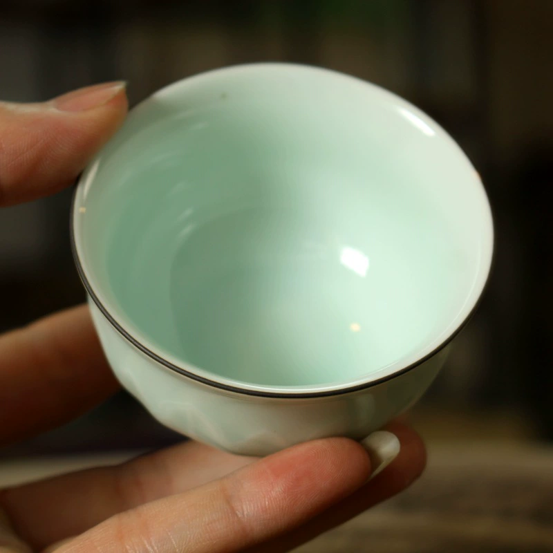 Пластик из керамики чашка для чая кунг-фу из чайного сервиза Celadon керамическая чашка чашка кунг-фу чашка Shadow Cosk - фарфоровая чашка для чая