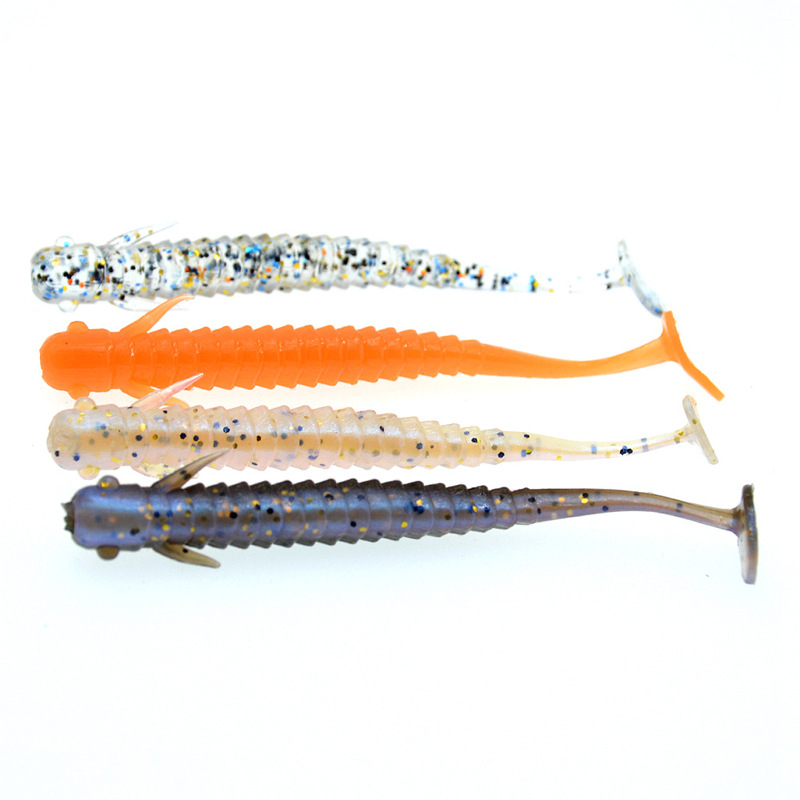 Paddle Tail Fishing Lures Soft Plastic Baits Fresh Water Bass Swimbait Tackle Gear