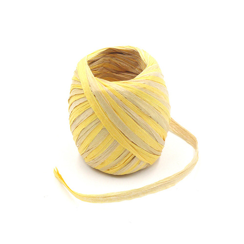 Section dyeing raffia paper rope rugby 20m/roll Colored raffia paper rope egg roll handmade DIY production raw materials