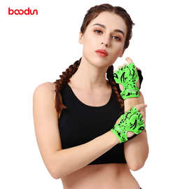 Boodun/博顿健身手套 防护正品透气防滑健美举重器械半指训练手套
