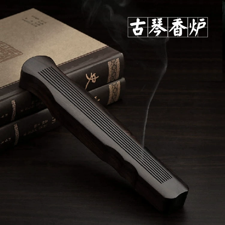 Курильница Guqin Деревянная полая курильница из черного дерева Линия курильницы из сандалового дерева курильница для благовоний курильница Длинная короткая