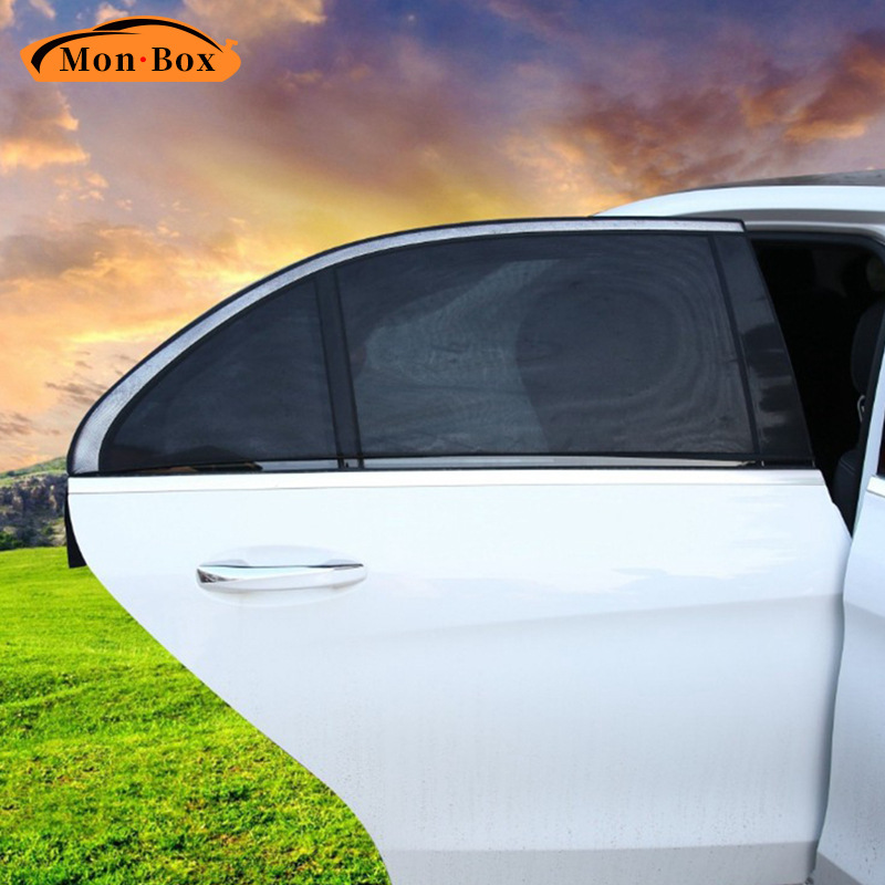 跨境热销汽车遮阳挡通用车载遮阳帘防晒隔热侧挡防蚊纱窗汽车窗帘|ru