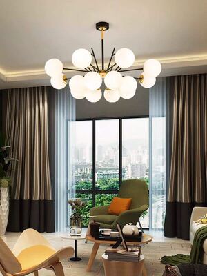 北欧魔豆新款热销吊灯创意个性客厅卧室餐厅树叉吊灯磨砂玻璃罩|ms