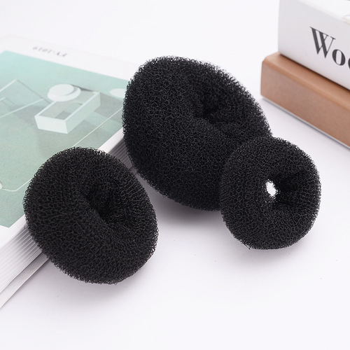 Hair accessories for round head, donut hair twister, internet celebrity flower bud hair circle, fluffy braided hair, large, medium and small