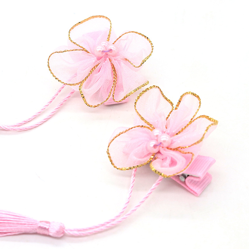 儿童汉服唐装头饰赠品